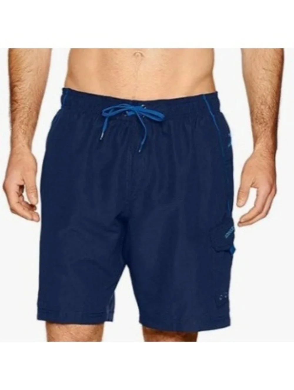 Speedo Men's Swim Trunk Knee Length Marina ii Volley 20, Navy Blue - Large